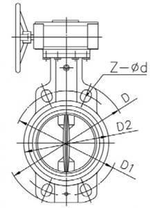 D371X-10 wafer butterfly valve