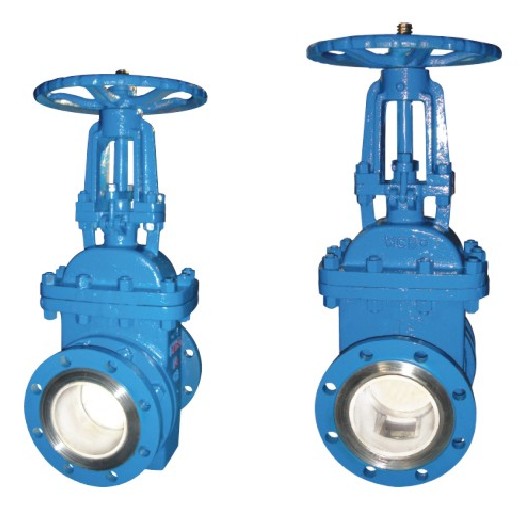 Ceramic lined slag gate valve