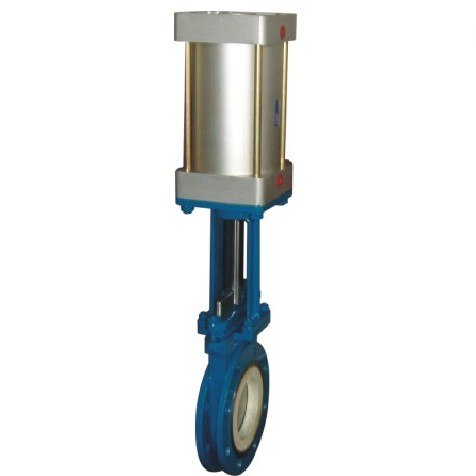 Ceramic lined knife gate valve