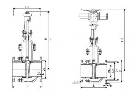 Ceramic lined slag gate valve