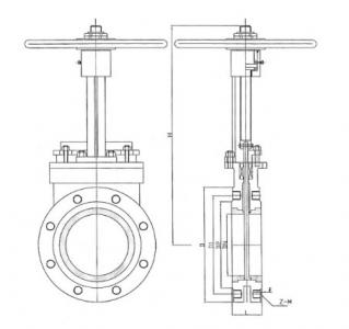 Ceramic lined knife gate valve