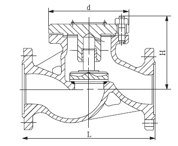 H41H Lift type check valve