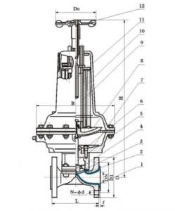 EG6B41J-10 BS Pneumatic diaphragm valve