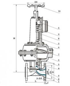 EG6K41J-10 BS Pneumatic diaphragm valve