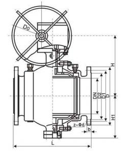 Q347F Trunnion mounted ball valve