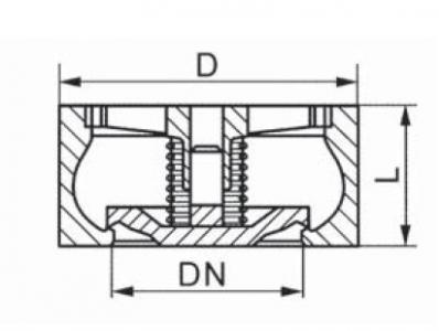 H71H Wafer lift check valve