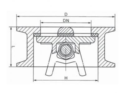 H76X Wafer double disc check valve