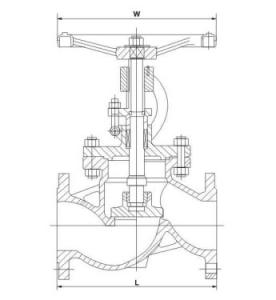 J41H Carbon steel globe valve