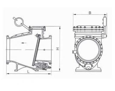 HH44X Swing slow closed check valve