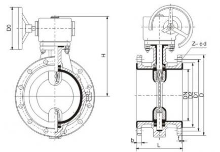 D341F4-10C full lined PTFE butterfly valve