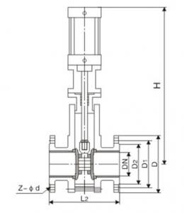 Ceramic lined discharge valve