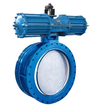 Pneumatic actuator butterfly valve