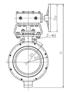 Stainless steel wafer butterfly valve