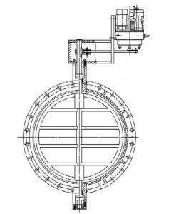 Regulating electric butterfly valve