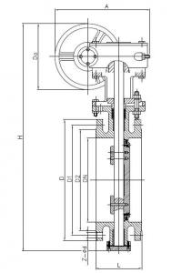 Metal seat butterfly valve