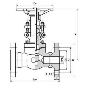 J41H A105 Flange globe valve