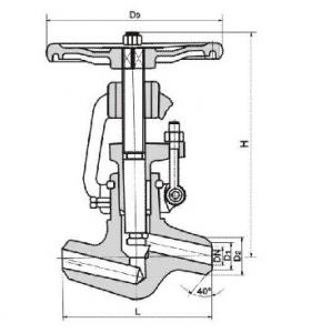 J61H J61Y Butt welded globe valve