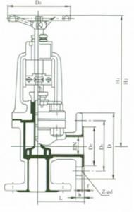 J44H Angle type gliobe valve