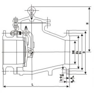  Slag discharge check valve