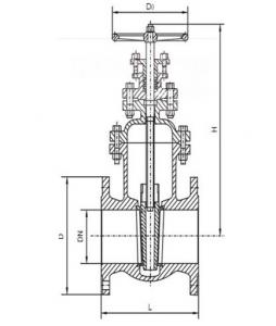 Z45T-10 cast iron gate valve
