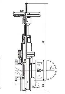 Z43F Carbon steel flat gate valve