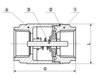 H12W Screw vertical check valve