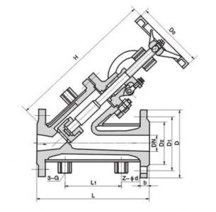 BJ45H Y type Jacket Globe valve