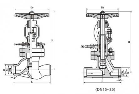 DS/J61H Water seal globe valve