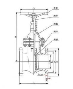 Big size rubber seat gate valve