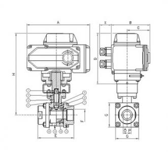 Q911F Electric ball valve