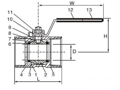 Q11F Thread ball valve