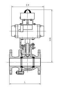 Q641F Pneumatic floating ball valve