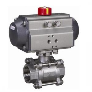 Q611F Pneumatic three pieces ball valve