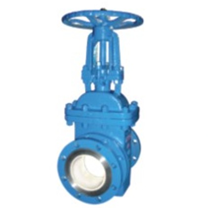 Ceramic lined gate valve