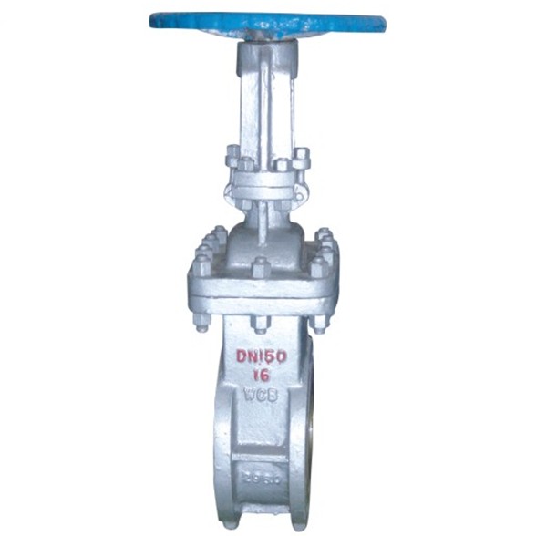 Wafer discharge gate valve