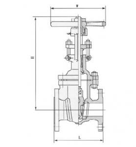 Z41H-10P CF8 CF8M gate valve