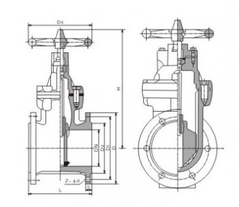 Z45X Rubber seat gate valve