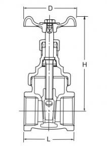 Z15W Female thread gate valve