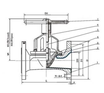 G46J Straight type diaphragm valve