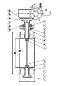 High temperature hot air butterfly valve