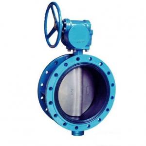 Flange type rubber seat butterfly valve