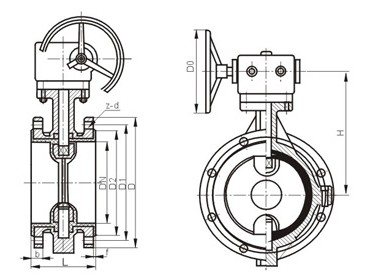 D341J big size Butterfly valve