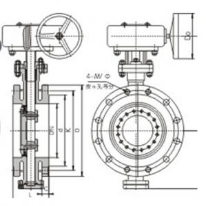 Triple eccentric butterfly valve