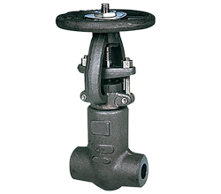 Pressure self-sealing forged gate valve