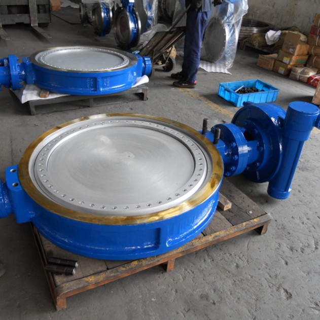 D373H Wafer type Metal seat Butterfly Valve