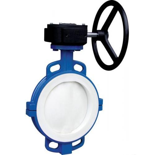 D371F4 PTFE teflon lined butterfly valve