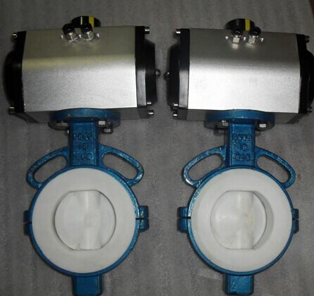wafer type corrosion resistant butterfly valve