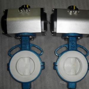 wafer type corrosion resistant butterfly valve