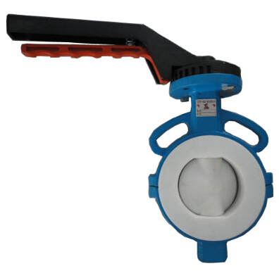 D71F4 PTFE full lined butterfly valve