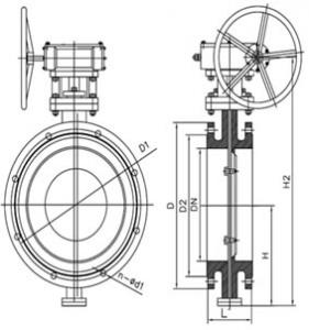 CF8 Stainless steel butterfly valve